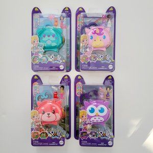 Complete set of 4 Pet Connects POLLY POCKET - brand new sealed
